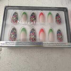 Anthropologie Nail Reformation Animal Instincts Almond Press on nails